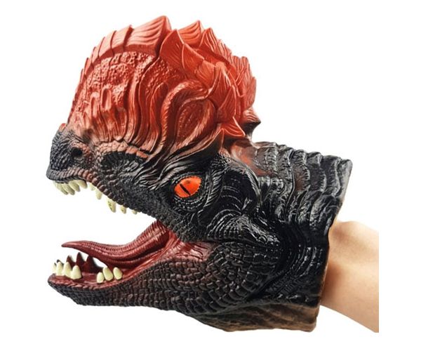 Dilophosaurus dinoszaurusz kézbáb