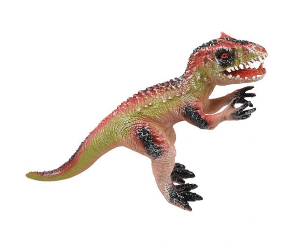 Dino World: Vinyl anyagú hangot adó Velociraptor dinoszaurusz figura pamut töltéssel 35cm