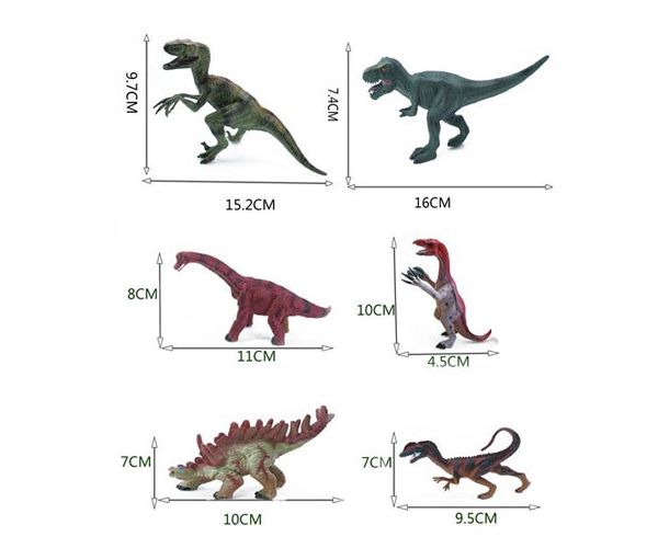 Dino World: 6db-os dinoszaurusz szett