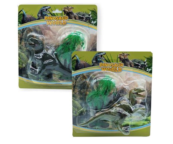 Dino World: T-rex vagy Raptor figura fával