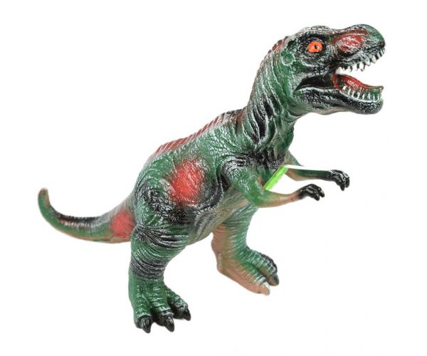 Dino World: Vinyl anyagú hangot adó T-REX dinoszaurusz figura pamut töltéssel 35cm