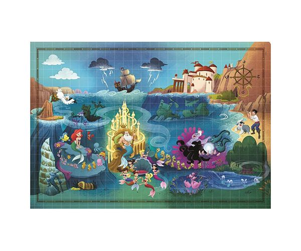 Disney: A kis hableány térkép puzzle 1000db-os - Clementoni
