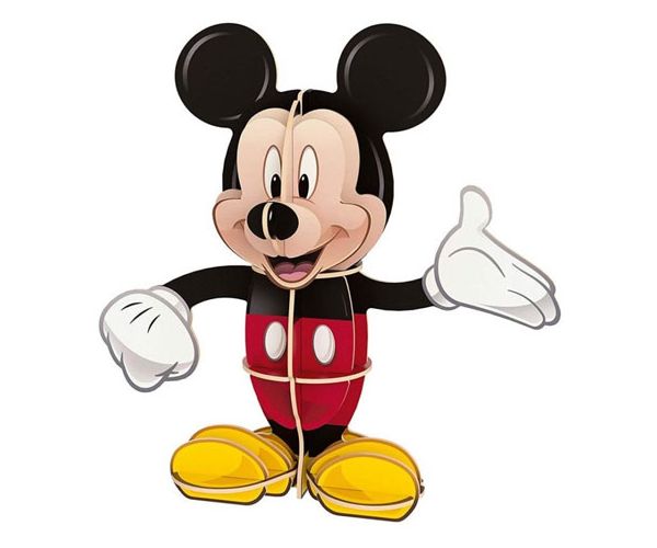 Disney: Mickey egeres 104 db-os puzzle + 3D-s Mickey modell - Clementoni