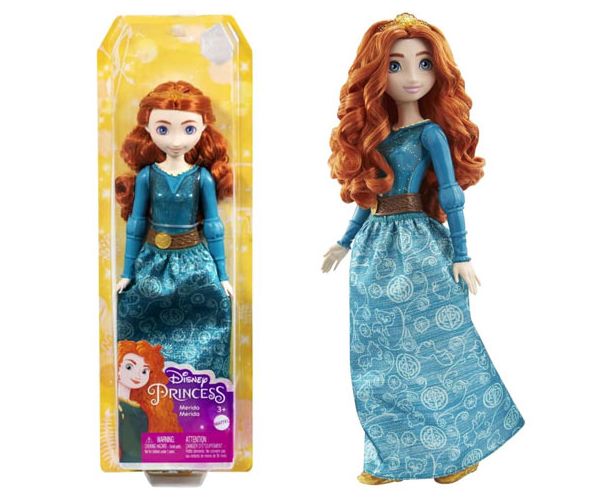 Disney Hercegnők: Csillogó Merida hercegnő baba - Mattel