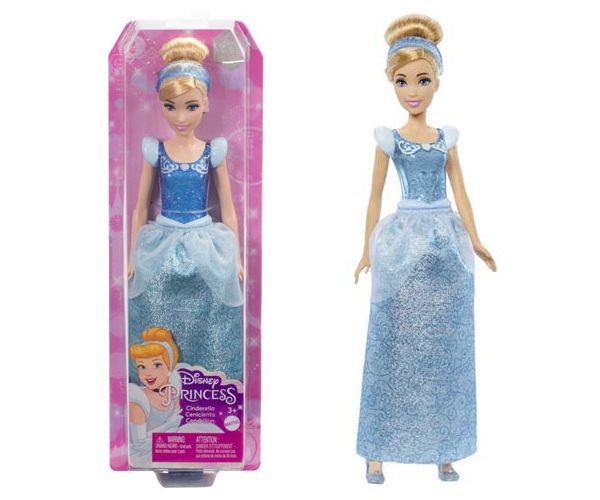 Disney Hercegnők: Csillogó Hamupipőke hercegnő baba - Mattel