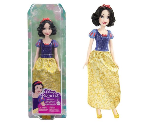Disney Hercegnők: Csillogó Hófehérke hercegnő baba - Mattel