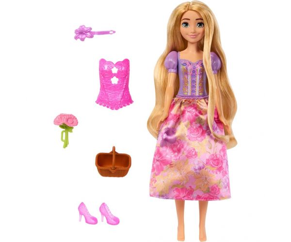 Disney Hercegnők: Varázslatos Meglepetés Aranyhaj baba - Mattel