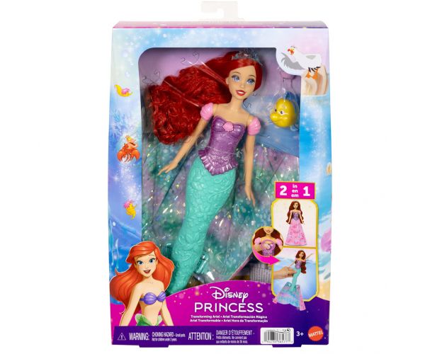 Disney Hercegnők - Mesés Átváltozás Ariel - Mattel