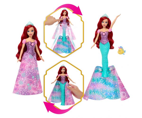 Disney Hercegnők - Mesés Átváltozás Ariel - Mattel