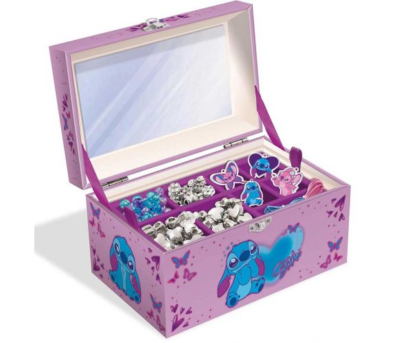 Disney Stitch Ékszerdoboz összefűzhető gyöngyökkel - Lisciani