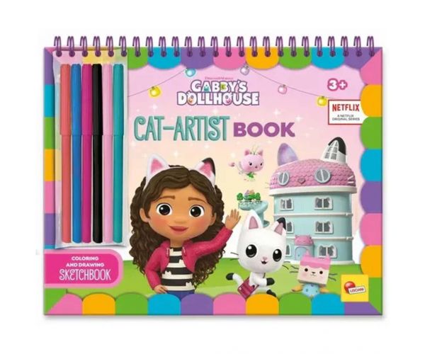 Gabi babaháza Cat-Artist színező könyv - Lisciani