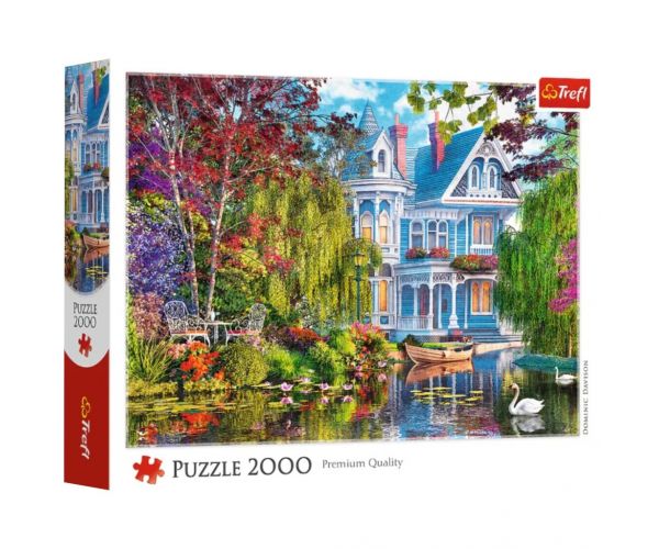 Házikó a tóparton Premium Quality 2000 db-os puzzle – Trefl
