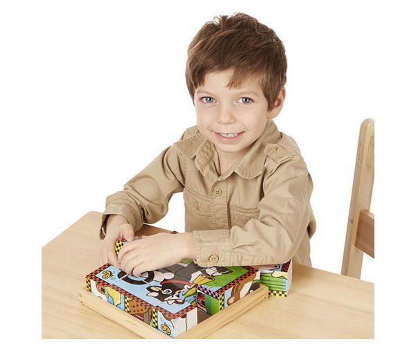 Háziállatok fa kockakirakó - Melissa & Doug