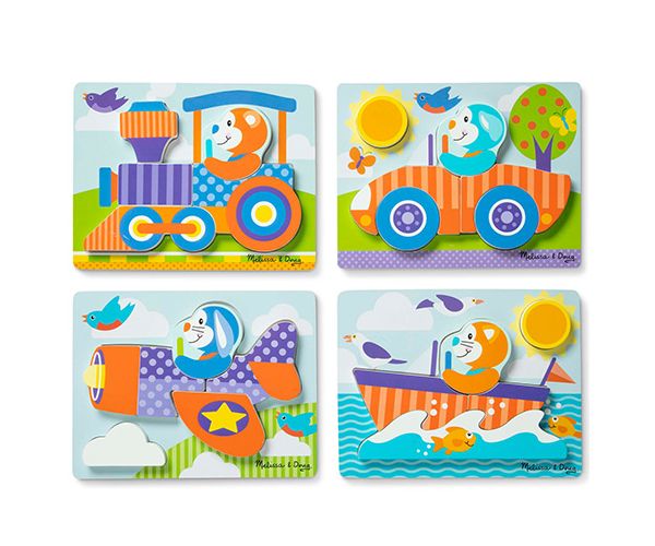 Járművek fa óriás puzzle - Melissa & Doug