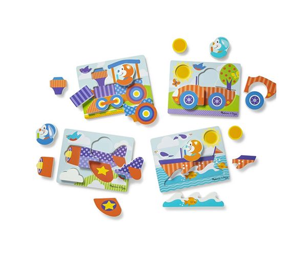 Járművek fa óriás puzzle - Melissa & Doug