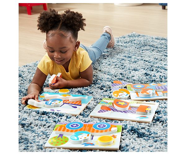 Járművek fa óriás puzzle - Melissa & Doug