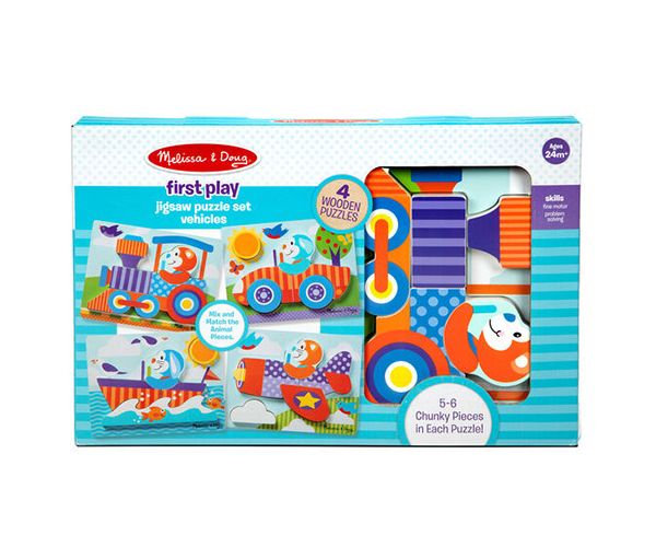 Járművek fa óriás puzzle - Melissa & Doug