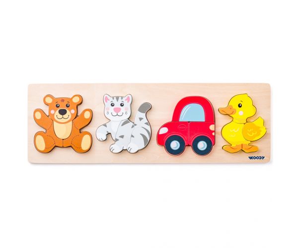 Fa 4db-os baba puzzle - Woodyland