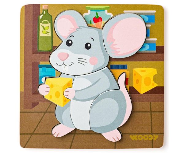 Fa egeres 5db-os baba puzzle - Woodyland