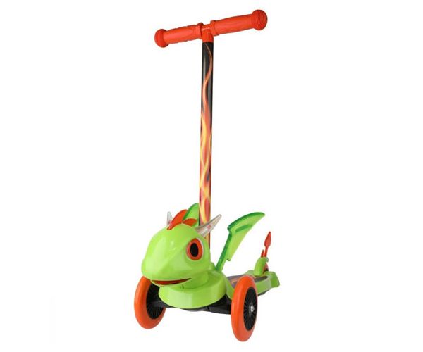 Sárkányos forma háromkerekű roller