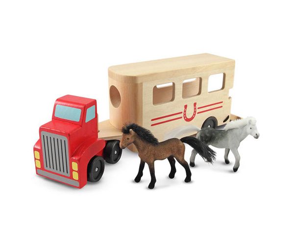 Fa lószállító jármű - Melissa & Doug
