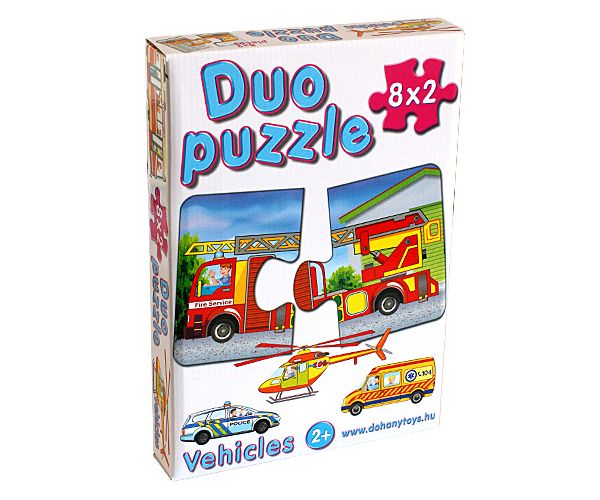 DUO Puzzle SOS járművekkel - D-Toys