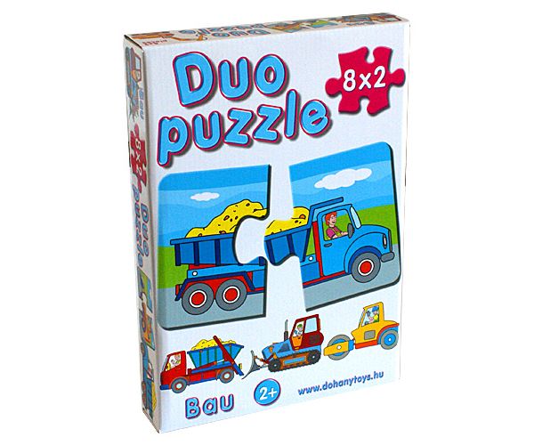 DUO Puzzle munkagépekkel - D-Toys