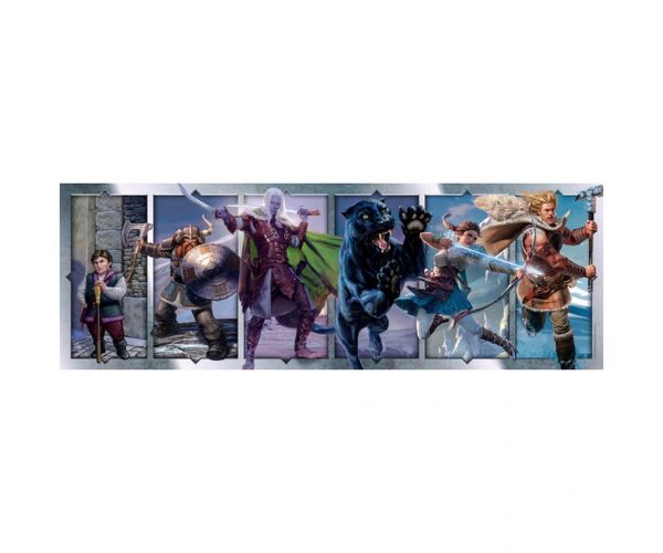 Dungeons & Dragons 1000 db-os panoráma puzzle poszterrel - Clementoni
