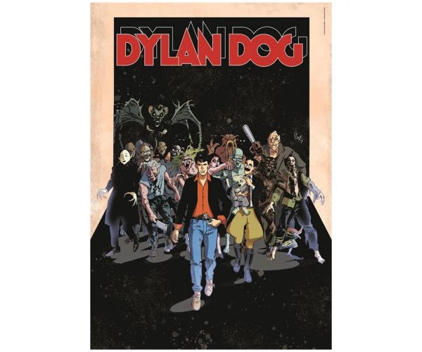 Dylen Dog képregényes HQC 1000 db-os puzzle poszterrel - Clementoni