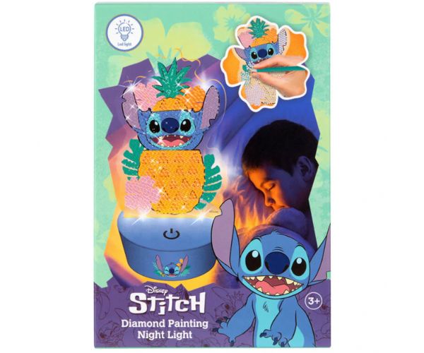 Canenco: Stitch nočná lampa diamantový maliarsky set
