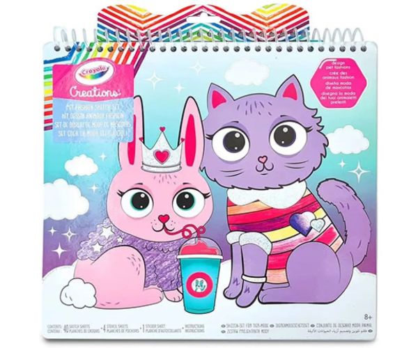 Crayola Creations: Živočíšna móda kresliaci set s nálepkami