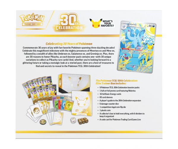 Pokémon TCG: 30. Elite Trainer Box 30. oslava zberateľský balík