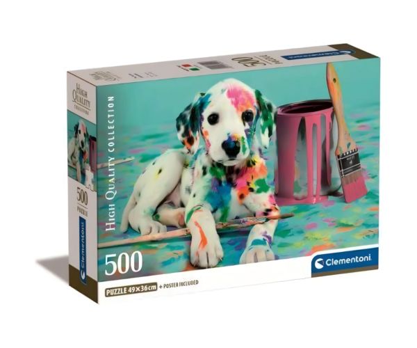 Vysokokvalitná kolekcia - Dalmatínsky šteniatko 500 ks puzzle - Clementoni