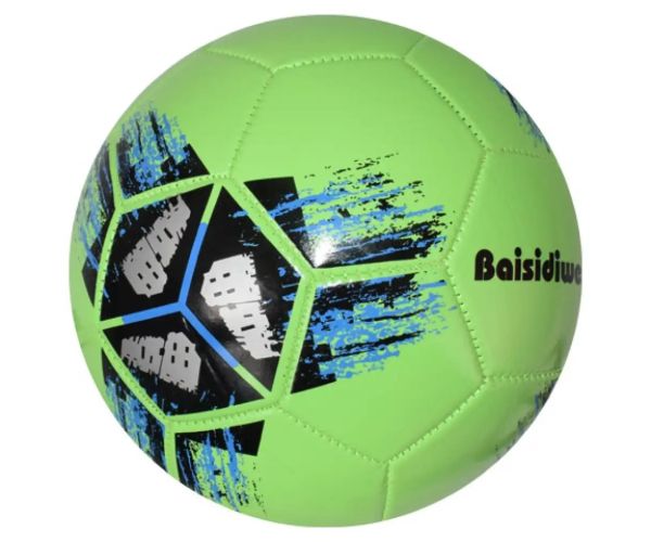 Futbalová lopta s umelej kože s krížovým vzorom 23 cm
