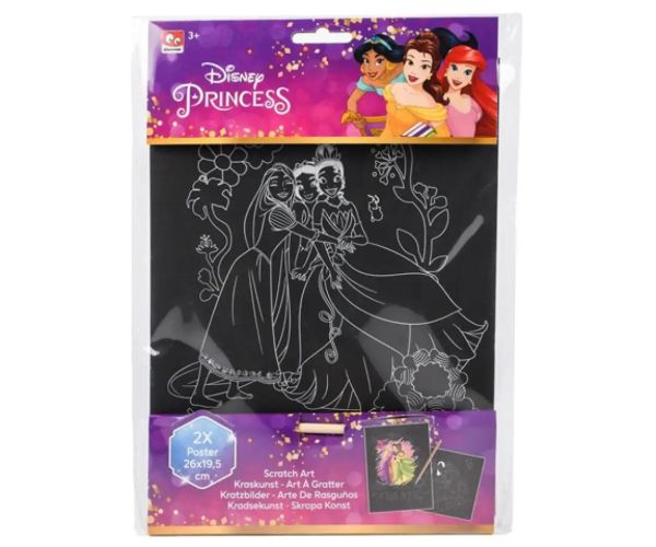 Disney Princess: Dvojdielna škrabacia súprava - Canenco