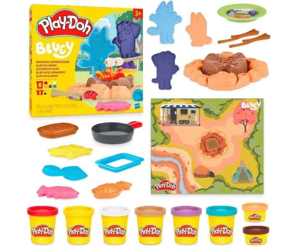 Play-Doh: Bluey ide kempovať – hracia súprava - Hasbro