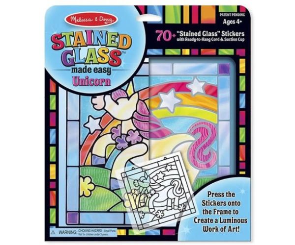 Jednorožec set na vyhovenie vitrážneho obrázka - Melissa & Doug