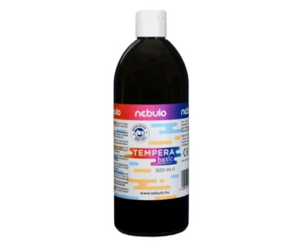 Nebulo: Tekutá čierna tempera vo fľaši 500ml