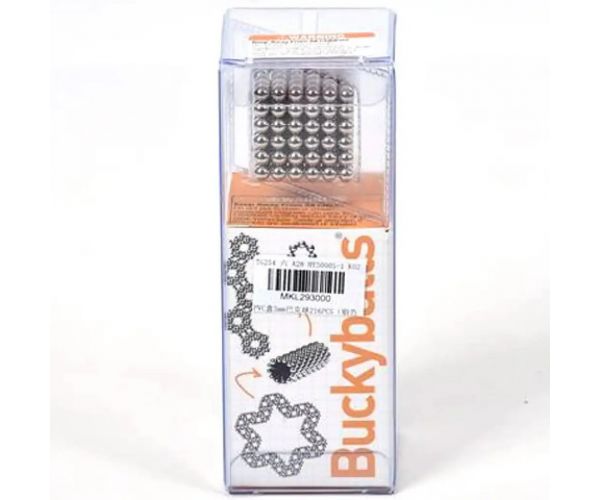 Strieborné magnetické guličky 5mm 216ks