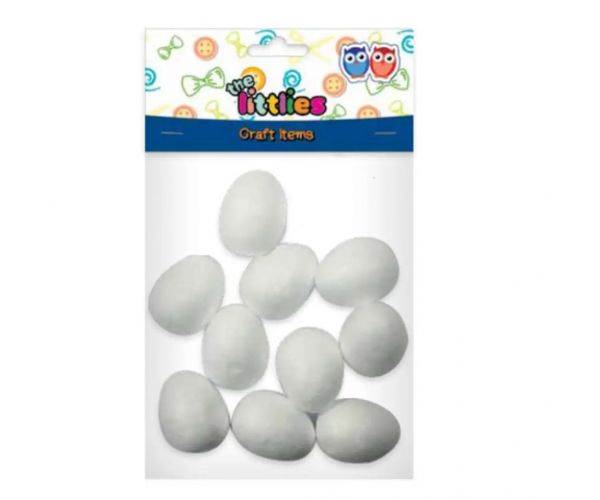 Polyesterové vajíčka na zdobenie 60mm 50ks