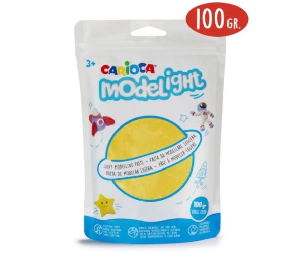 Modelight 100g žltá plastelína - Carioca