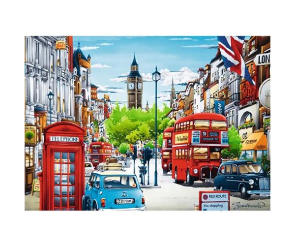 Londýnska ulica 1000ks puzzle - Trefl