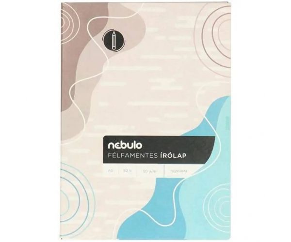 Nebulo: Polovica bezdrevného písacieho papiera A5, fóliovaný, 50 ks