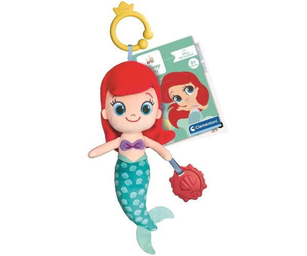 Disney Baby Ariel plyšová postava s hryzátkom 33cm - Clementoni