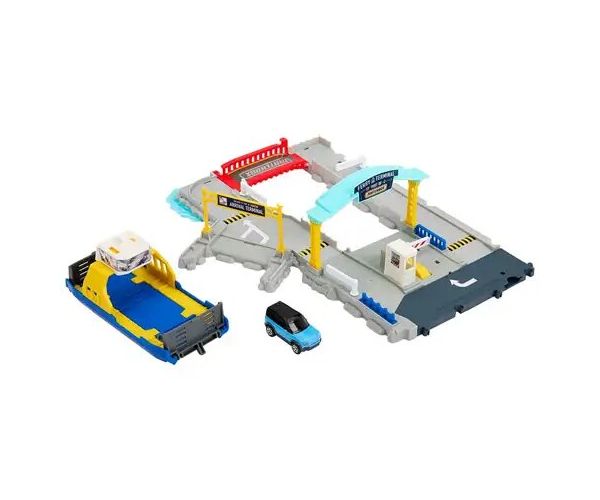 Matchbox: Prístav trajektov hrací set s autíčkom - Mattel