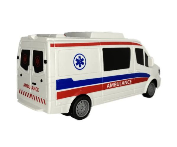 RC Záchranné auto na diaľkové ovládanie so svetlom 27MHz 1/32 25cm