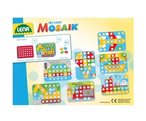 LENA: Mosaik Prvý bodkový herný set - Vozidlá
