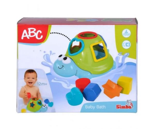 ABC plávajúca korytnačka s tvarovými kockami - Simba Toys