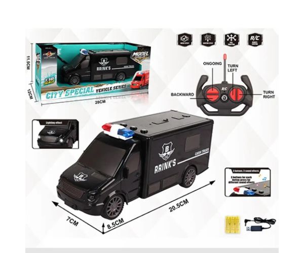 RC Mikrobus na diaľkové ovládanie so svetelnými a zvukovými efektmi 1/18  20cm