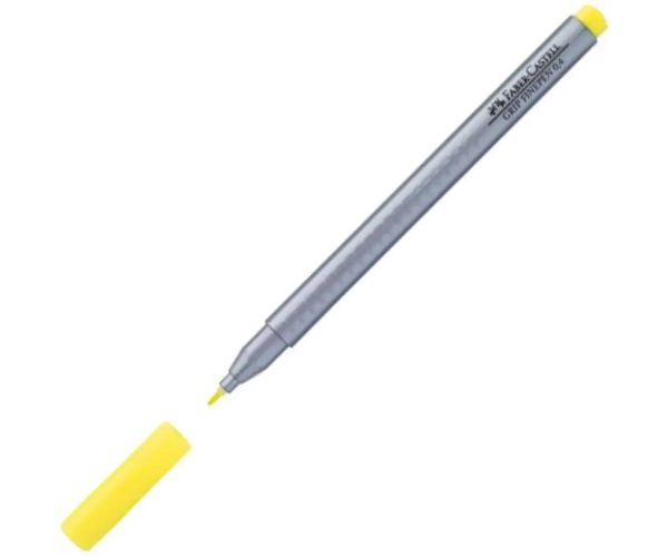 Faber-Castell: Grip Finepen liner 0,4mm chrómový žltý